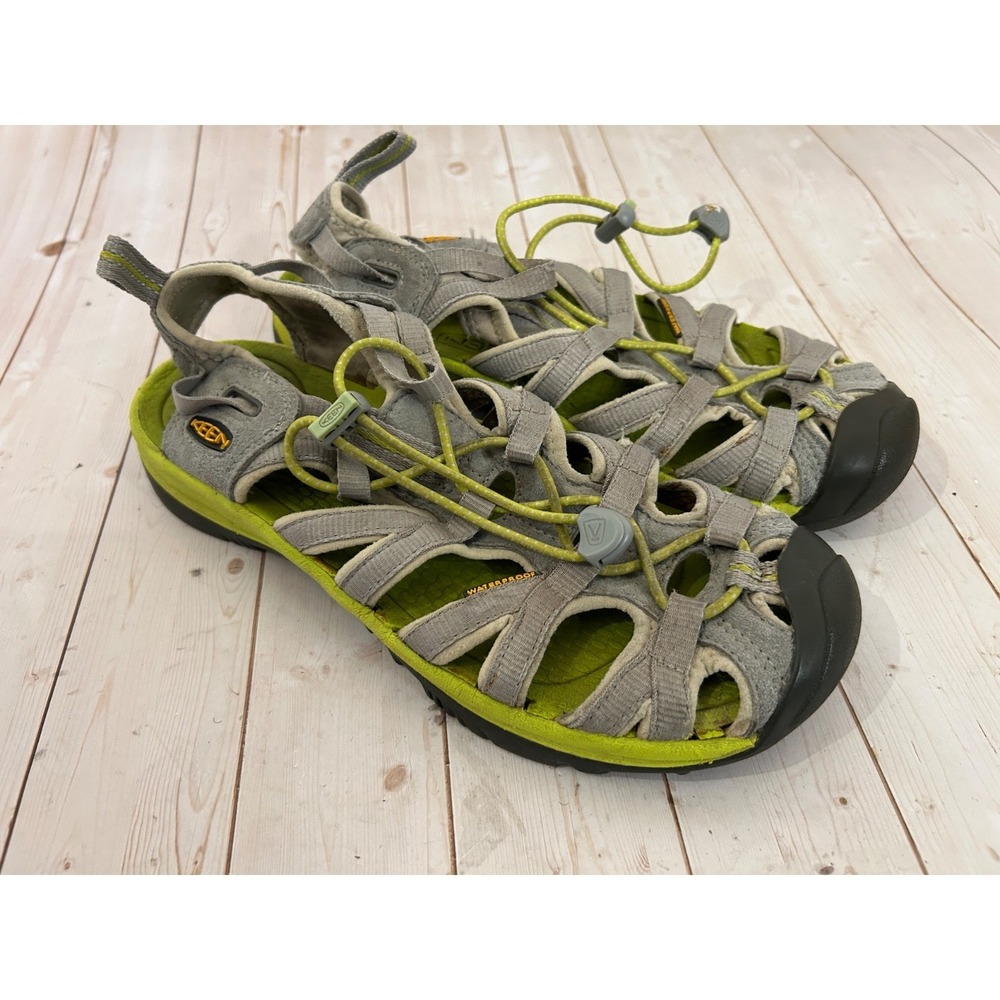 Keen Womens Waterproof Whisper Outdoor Hiking Gray Close Toe Sandals sz9 - Picture 6 of 7